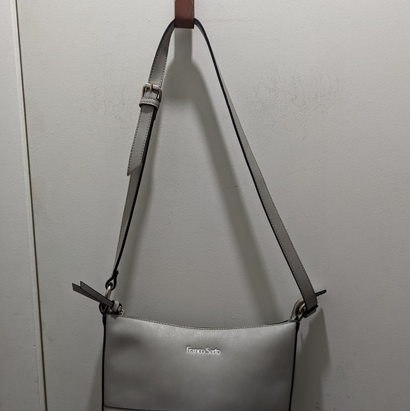 Franco Sarto Gray Handbag Purse cutout Eyelet Light - Picture 7 of 7